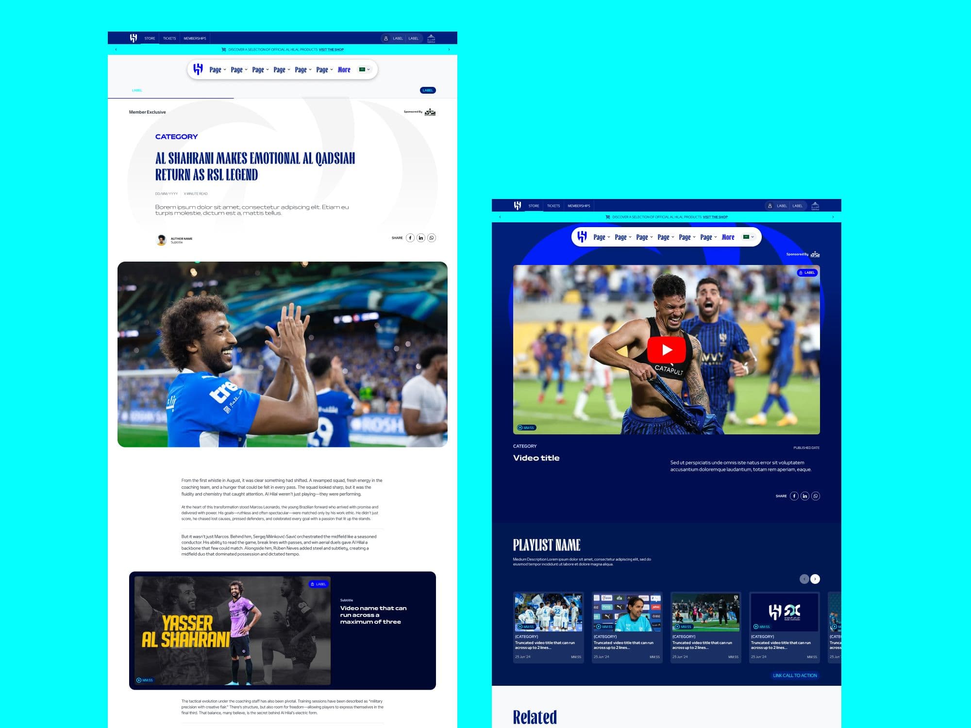 Article and video on desktop and mobile