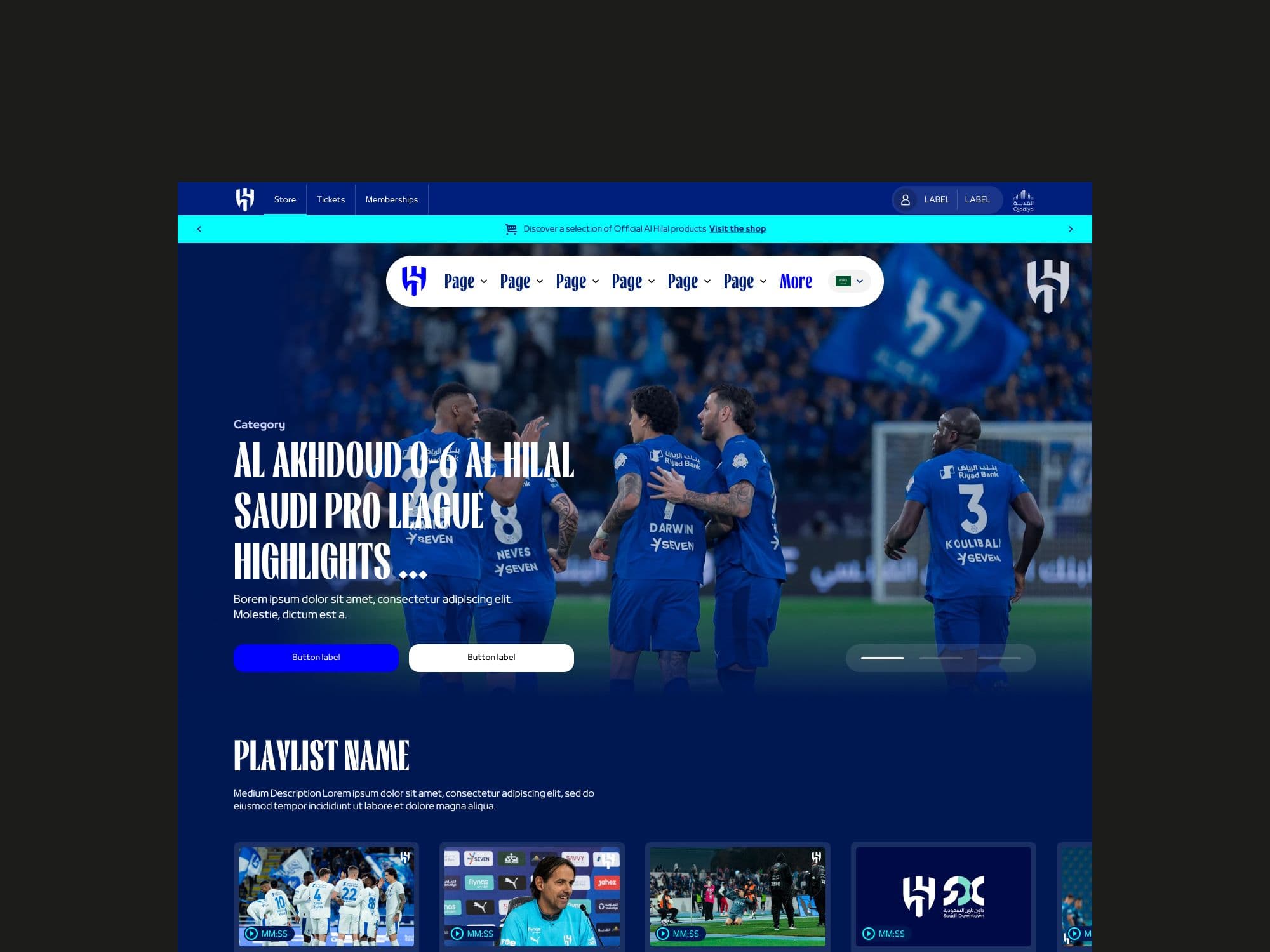 Video highlights and playlists