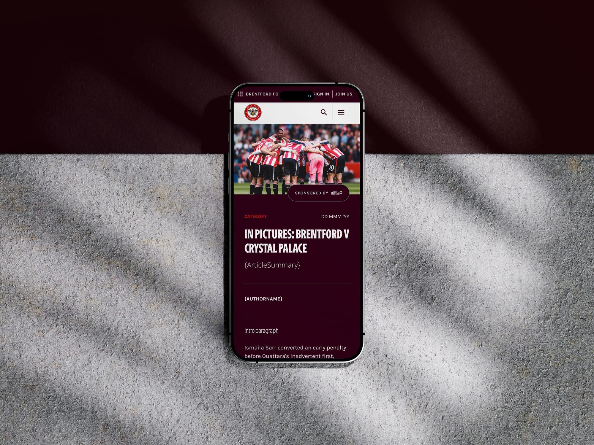 Match gallery on mobile