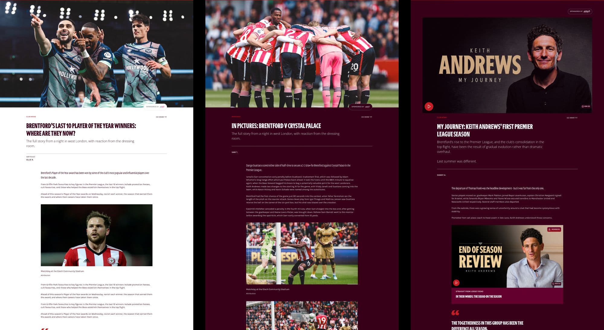 Article types: gallery, story and review