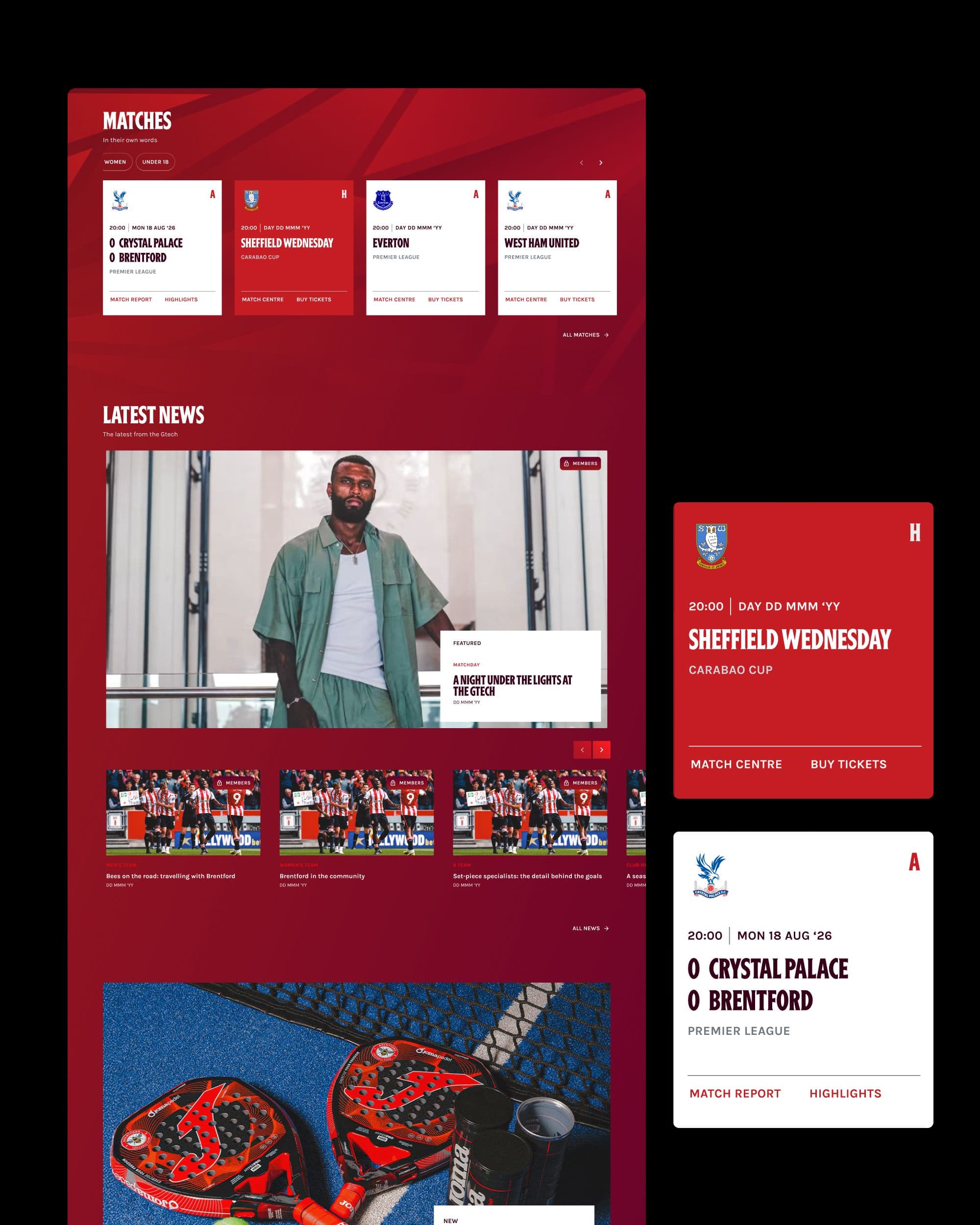 Matches and latest news