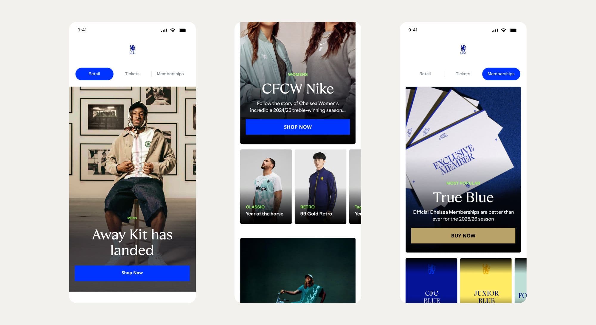 Shop: retail and memberships