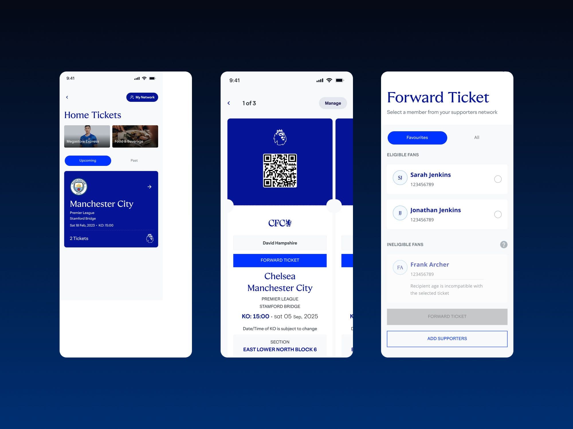 Home tickets and ticket forwarding