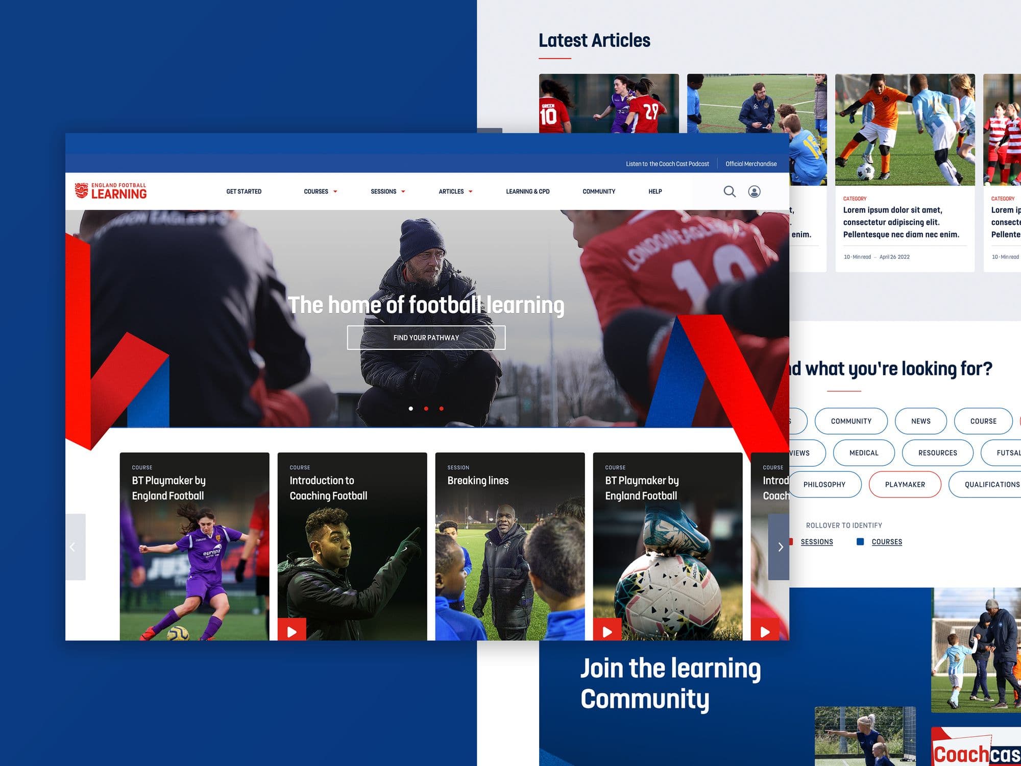 England football learning platform