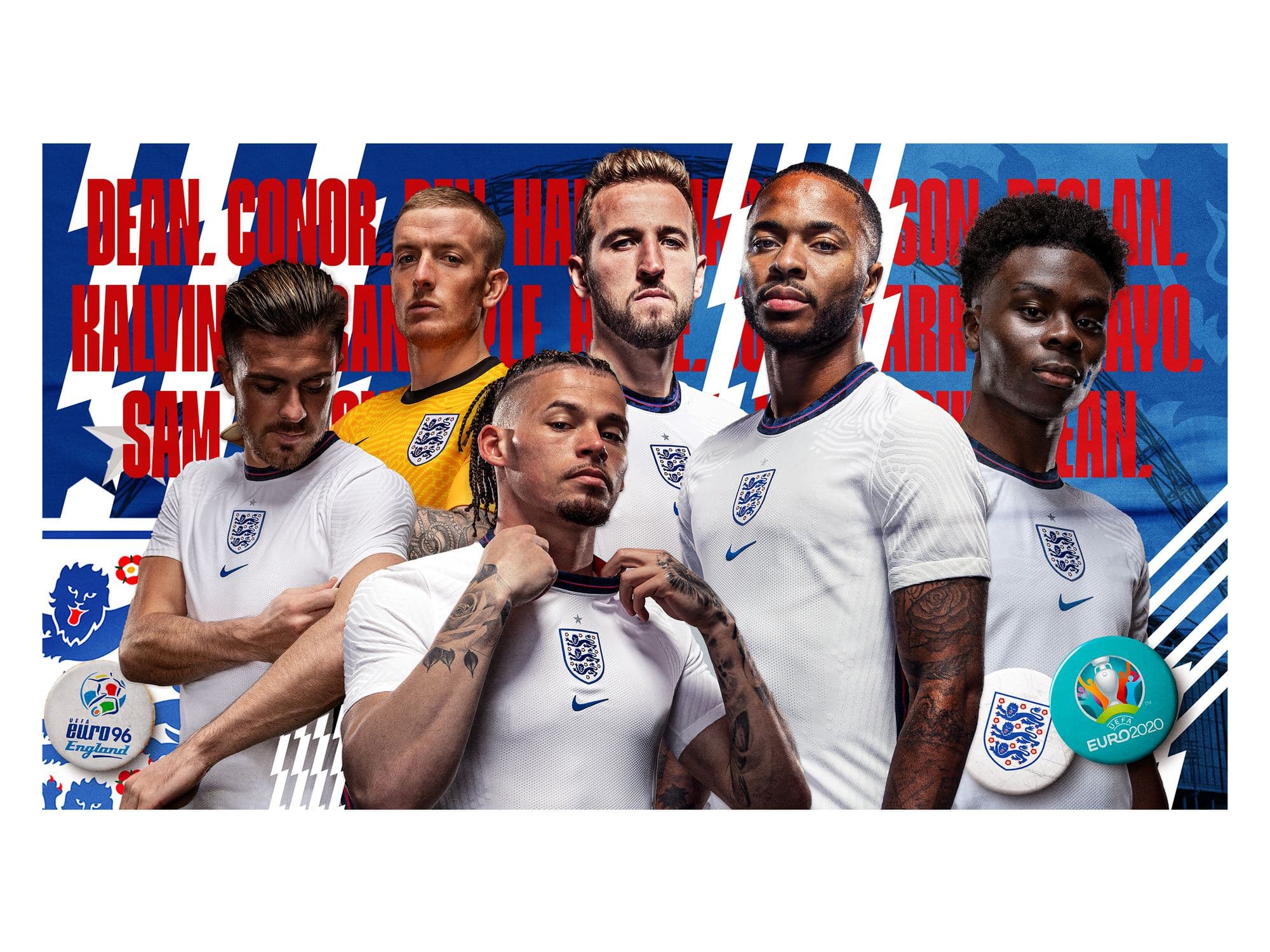 England euro 2020 team landing page