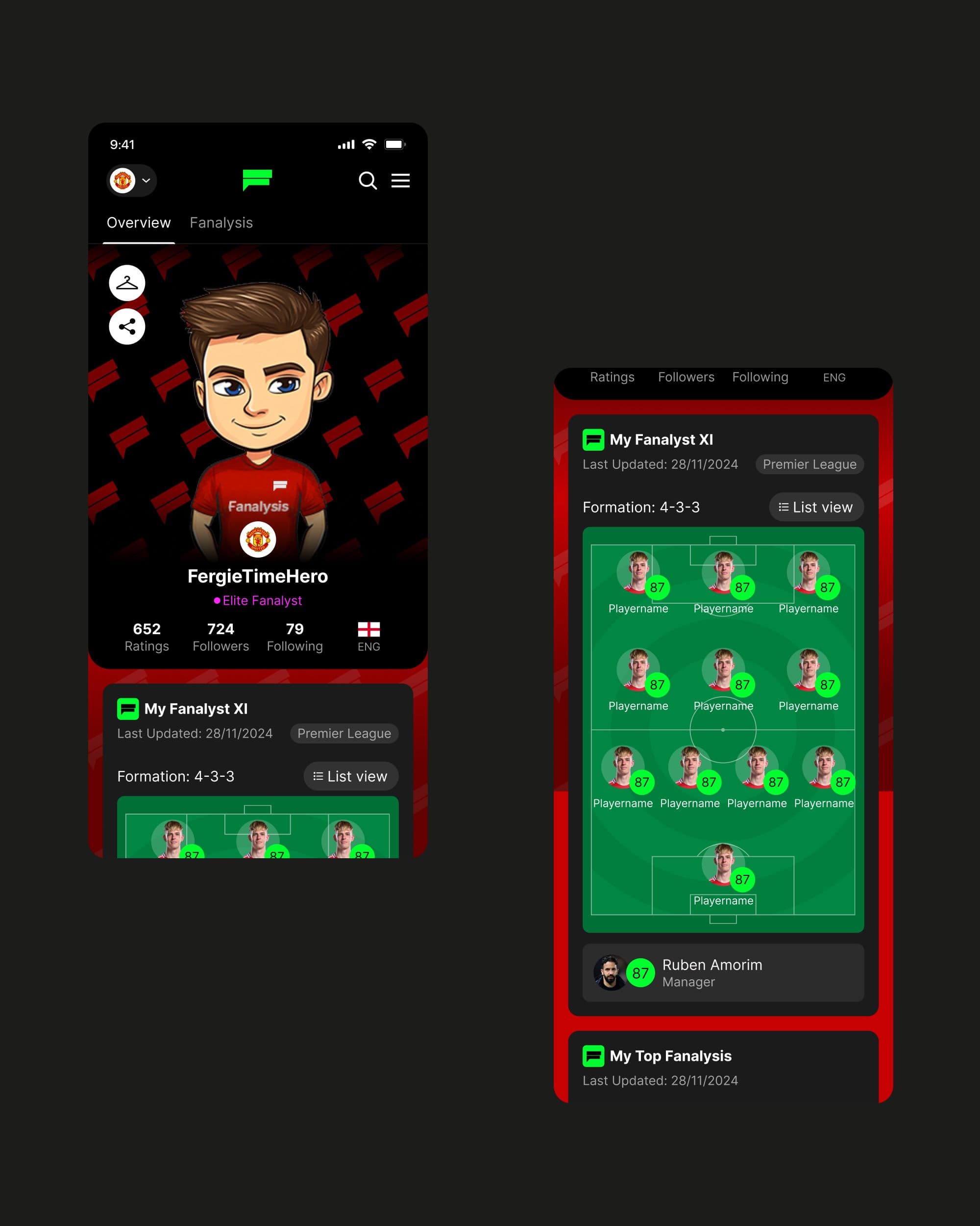 Fan profile and my Fanalysis XI
