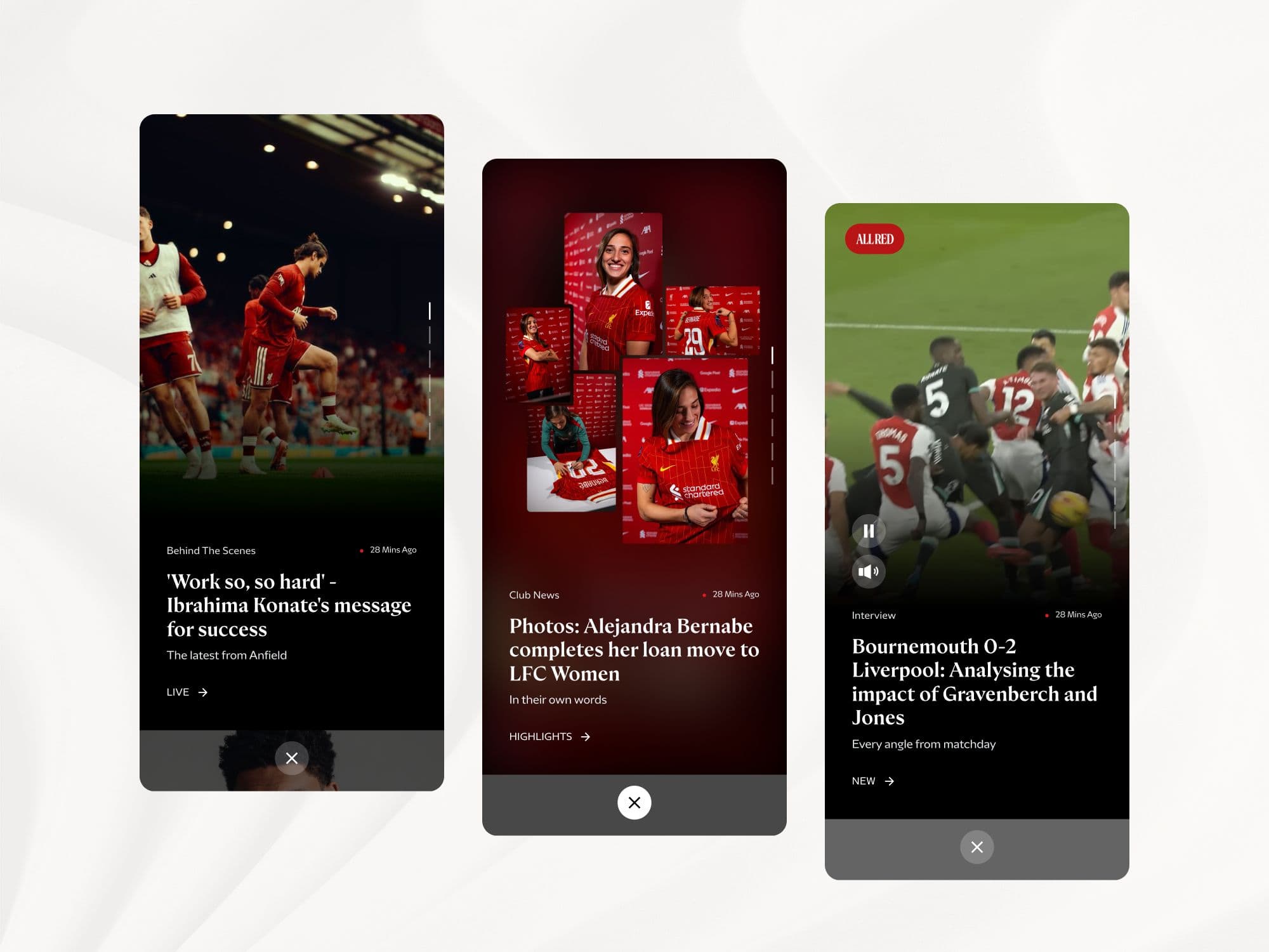 Article formats: video, gallery and story