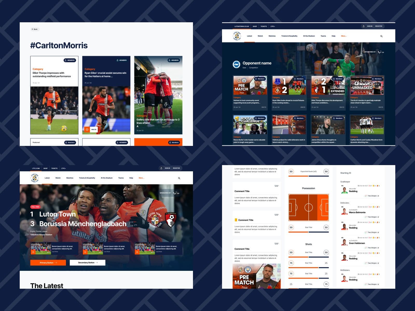 Luton town web creative