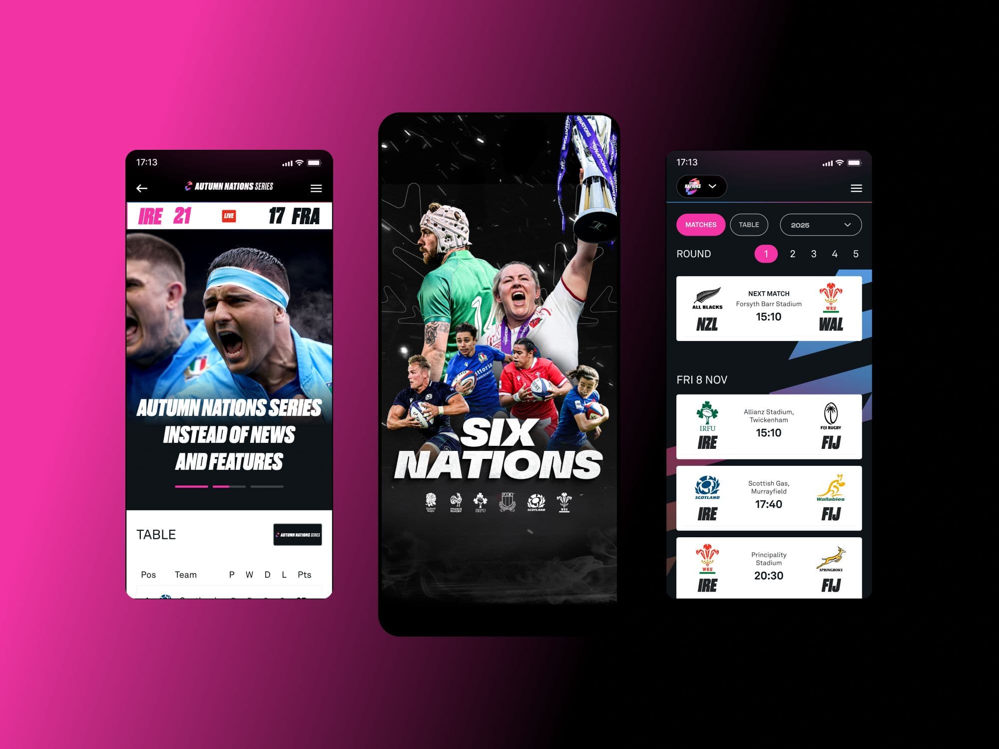 App home across competitions