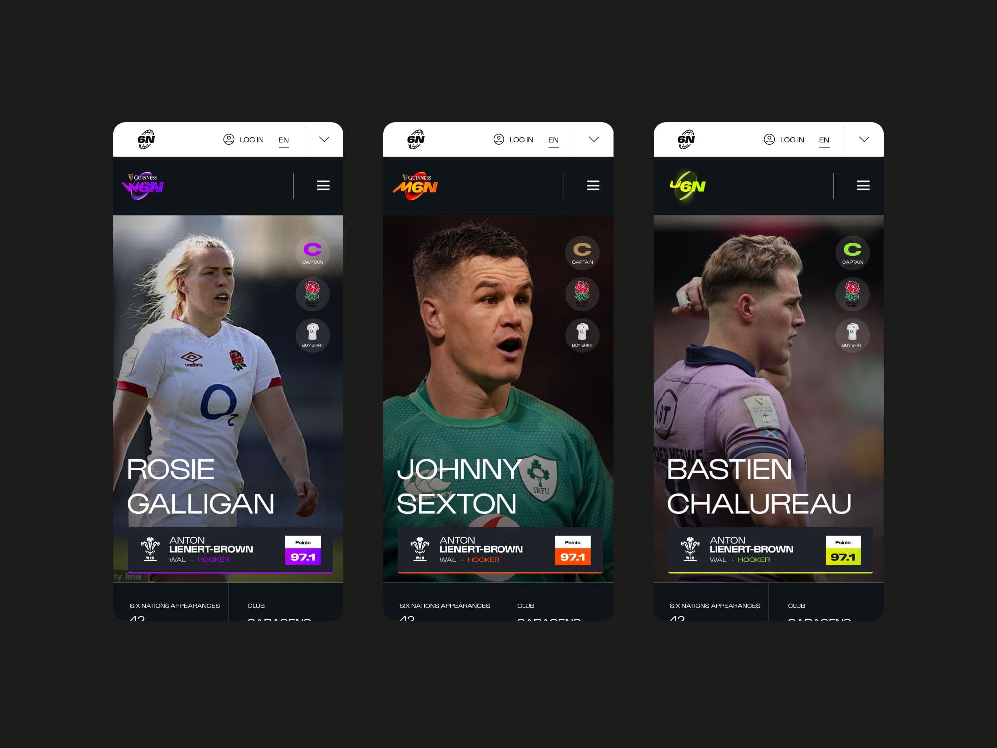 App player cards