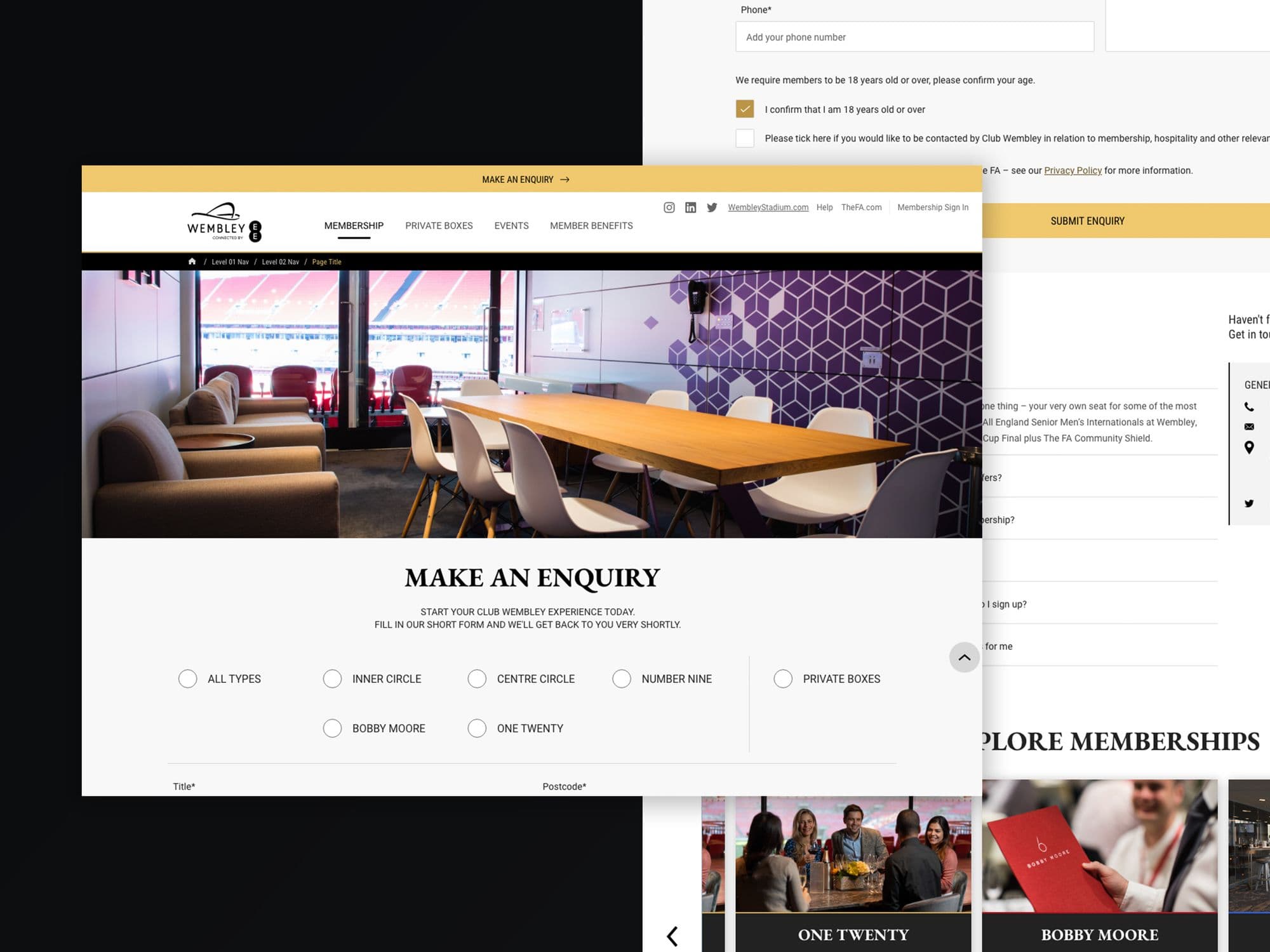 Wembley experiences
