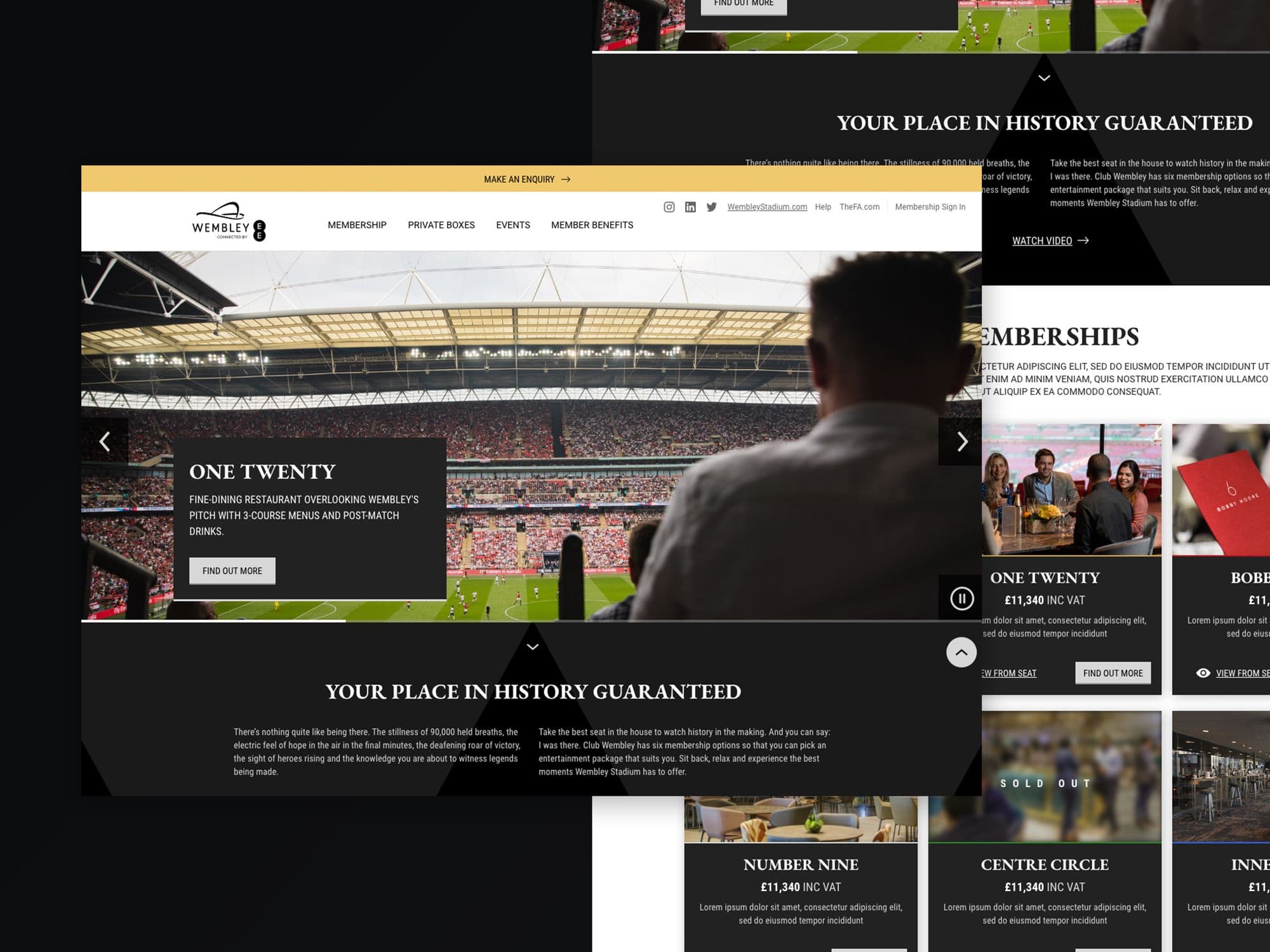 Wembley experiences