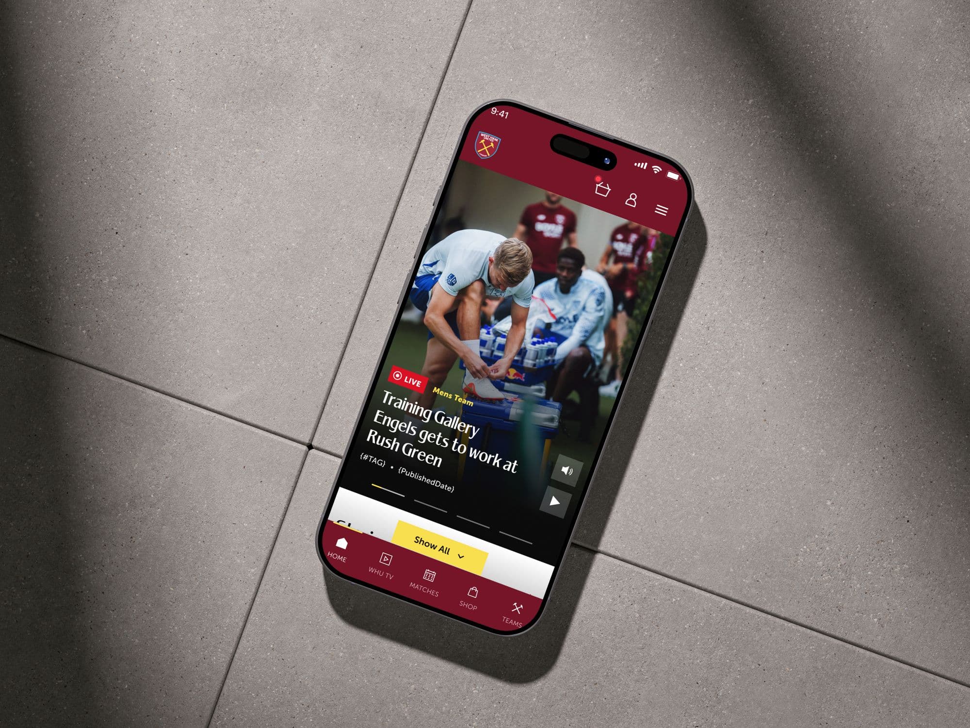Training gallery on device