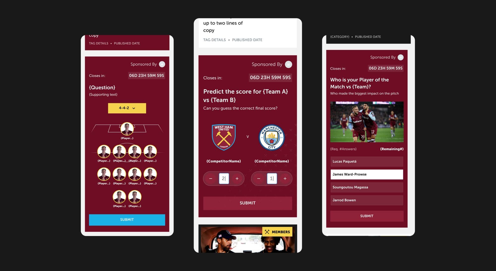 Match predictor and player of the match