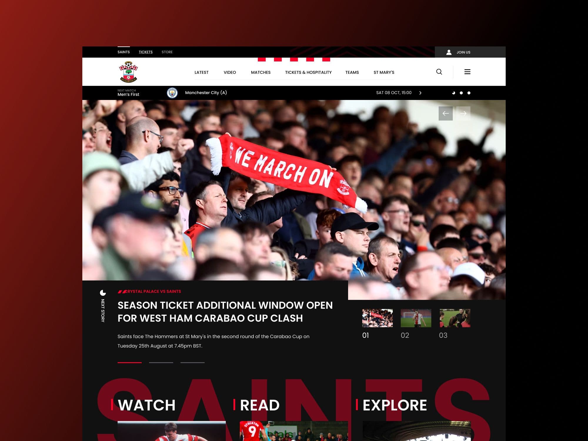 Southampton FC Web & App